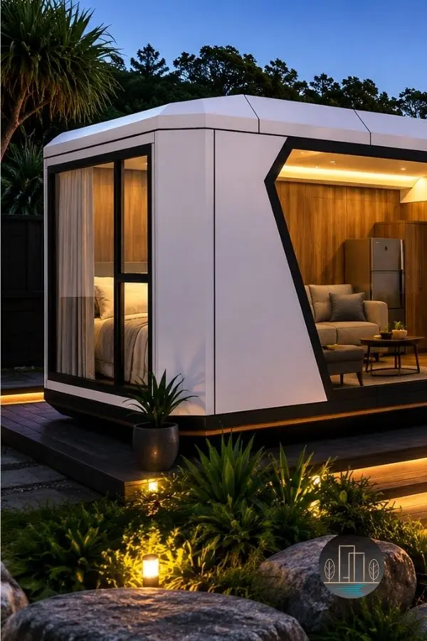 Modern luxury modular villa Airbnb returns Australia