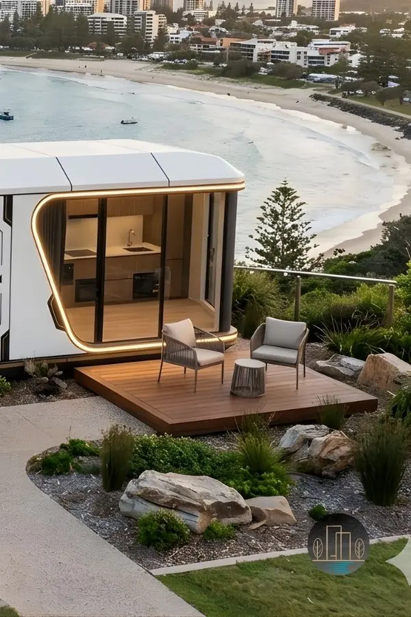 Modular capsule house farm stay agritourism Australia