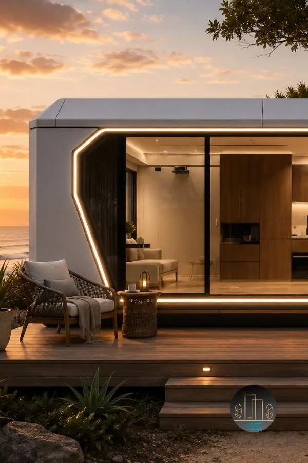 Luxury modular capsule villa investment Australia Joey Luxe